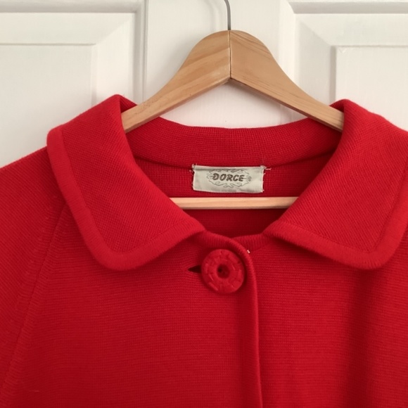 😍🤩Host Pick! Gorgeous Red Vintage Wool Jacket/ Coat - Picture 12 of 14